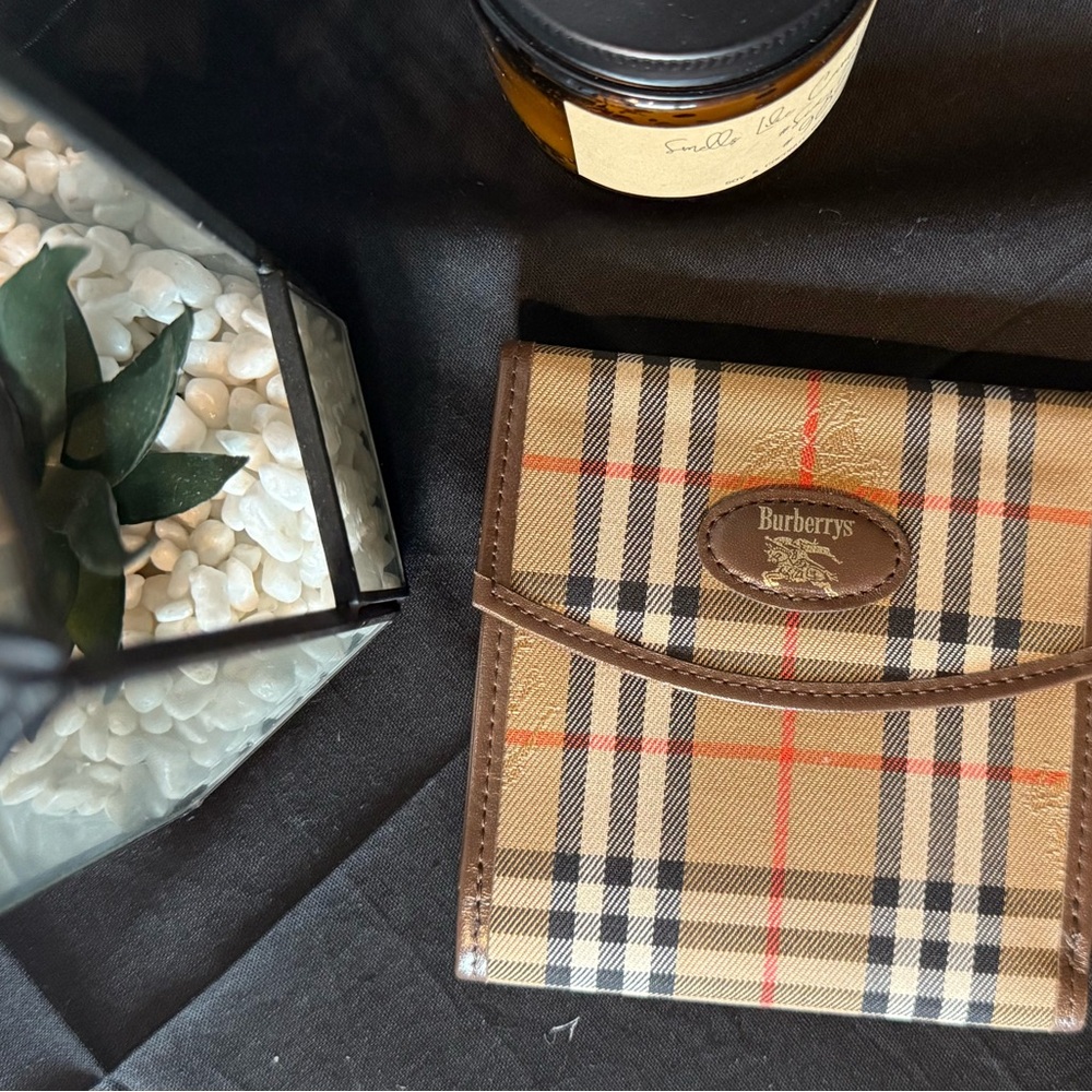 Burberry Tan and Brown Men's Wallet